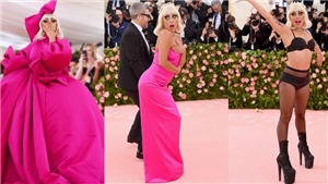 MET Gala 2019: Lady Gaga cởi 3 lớp đồ ngay tr&#234;n thảm đỏ, lọt top thảm họa thời trang