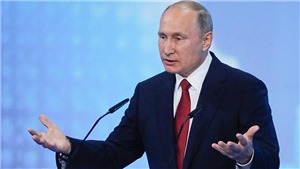 Tổng thống Nga Vladimir Putin đọc Th&#244;ng điệp li&#234;n bang năm 2019