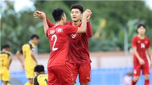 Tiến Linh &#39;nịnh&#39; H&#224; Đức Chinh sau chiến thắng 6-0 trước U22 Brunei