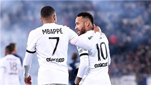 Bordeaux 2-3 PSG: Vắng Messi, PSG thăng hoa với Neymar - Mbappe