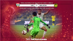 K&#232;o nh&#224; c&#225;i: UAE vs Malaysia. VTV6 trực tiếp b&#243;ng đ&#225; v&#242;ng loại World Cup 2022