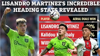 MU: Thống kê của Lisandro Martinez khiến Koulibaly và Dias phải ghen tị 
