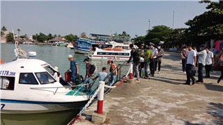  Bảo đảm an toàn cho tàu thuyền trên tuyến đường thủy Hội An - Cù lao Chàm 
