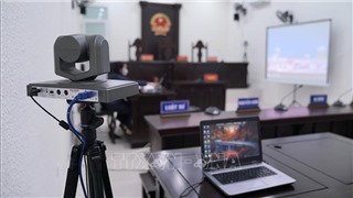  Lần đầu tiên xét xử hình sự trực tuyến tại Tòa án Hà Nội 