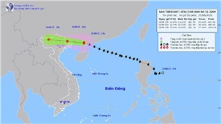  Tin bão trên đất liền: Cơn bão số 3 chiều 25/8 