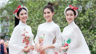  3 hoa hậu Ngọc Hân, Đỗ Mỹ Linh, Đỗ Hà hội ngộ quảng bá du lịch Hà Nội 
