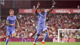  Almeria 1-2 Real Madrid: Alaba lập siêu phẩm đá phạt, Real ngược dòng chiến thắng 