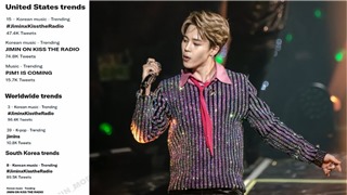  Jimin BTS lên sóng radio thôi cũng lọt Top trending toàn cầu 