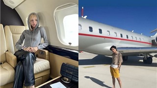 V BTS và Lisa Blackpink sang chảnh trên máy bay riêng đến Paris