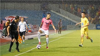  VTV6 TRỰC TIẾP bóng đá Nam Định 1-0 Hà Tĩnh: Janclesio phản lưới nhà (Hiệp 2) 