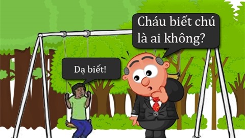 Truyện cười: Tưởng ai chứ chú thì cháu biết